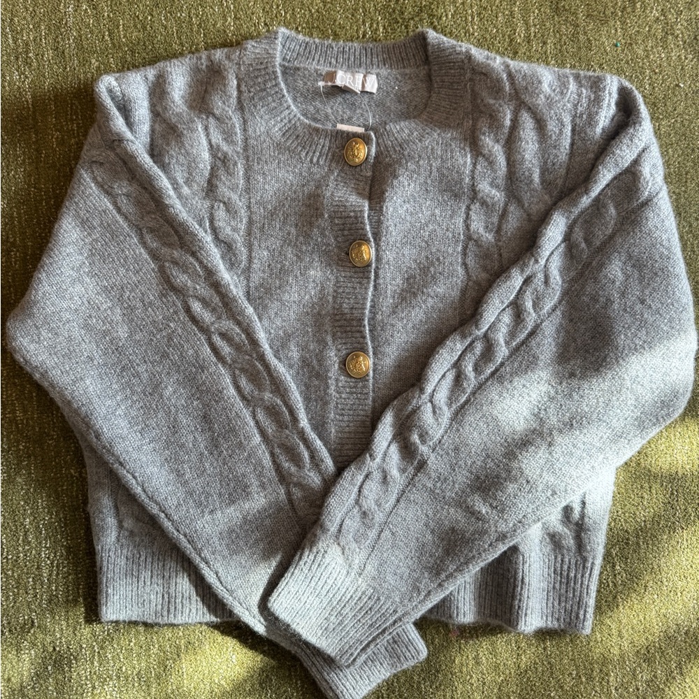 J.Crew Cable-knit cardigan sweater xs NWT